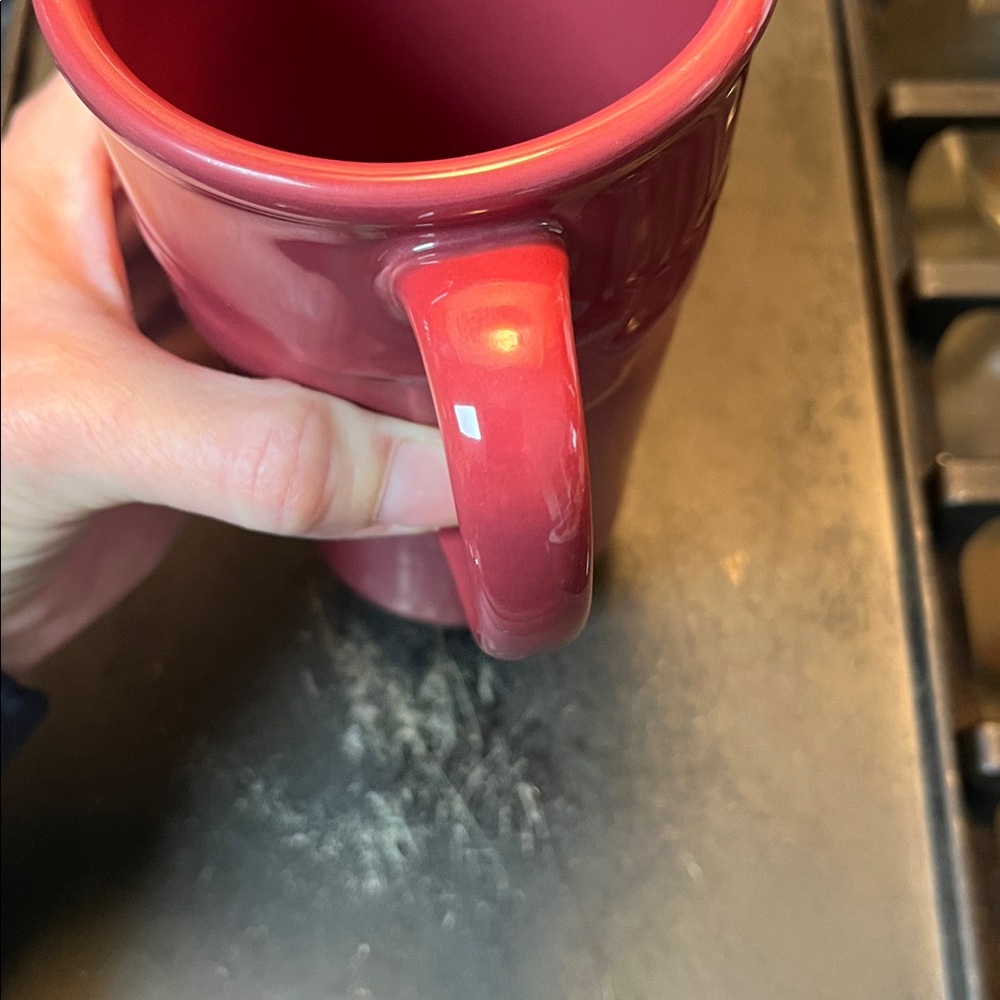 Like new Longaberger Mauve Ceramic travel Mug - Picture 7 of 10